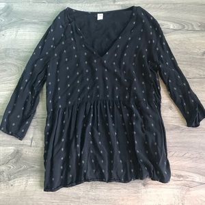Black patterned blouse